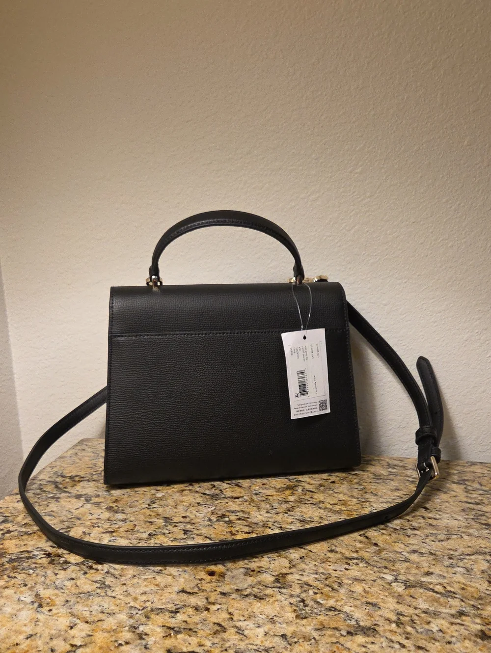 kate spade New York Darcy Top Handle Satchel In Black Leather.